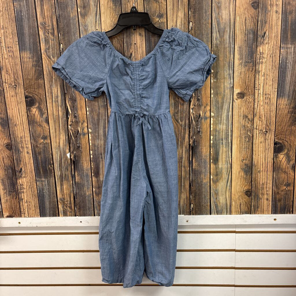 Bearpaw Soft Denim Romper, Girl's 5/6