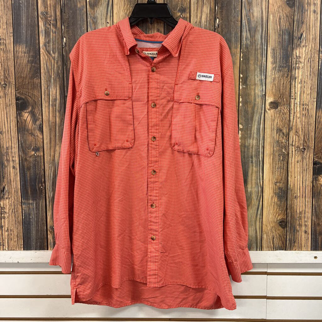 Magellan Orange Shirt Men's Size L