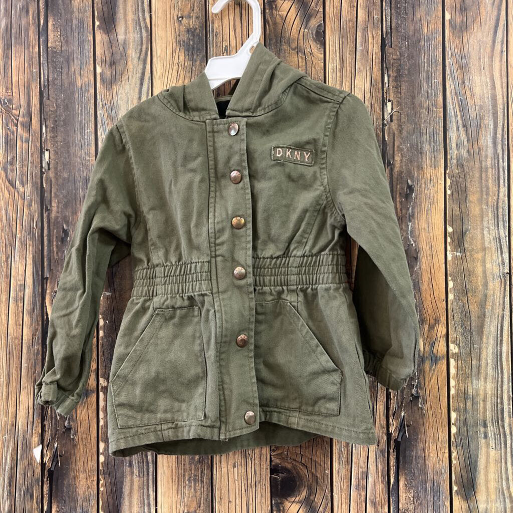 DKNY Olive Green Jacket Girl's Size 4