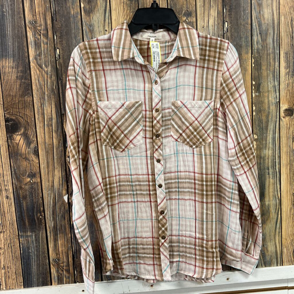 Maurices Plaid Shirt Women's Size S