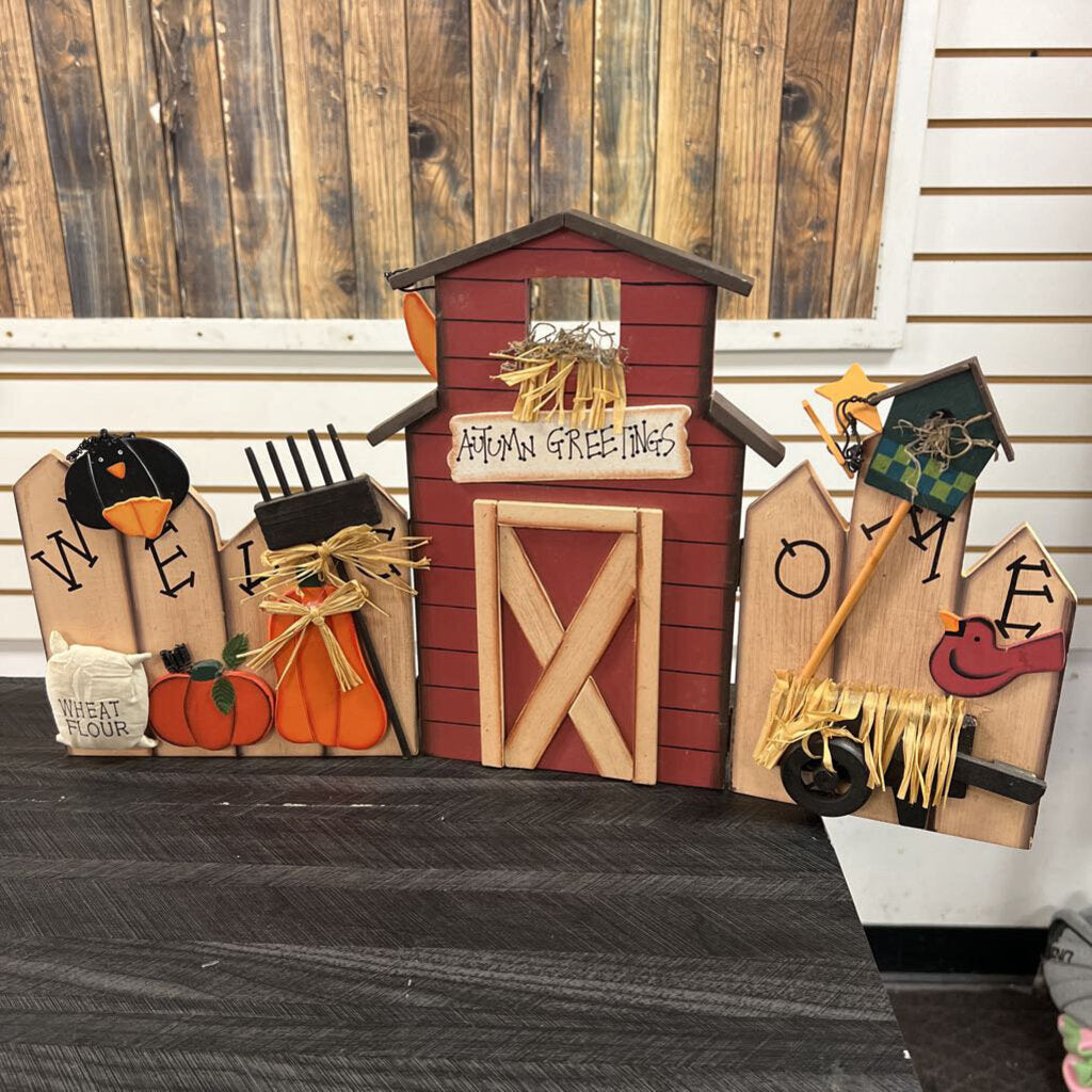 Autumn Greetings Sign - 21x12 - NO SHIP