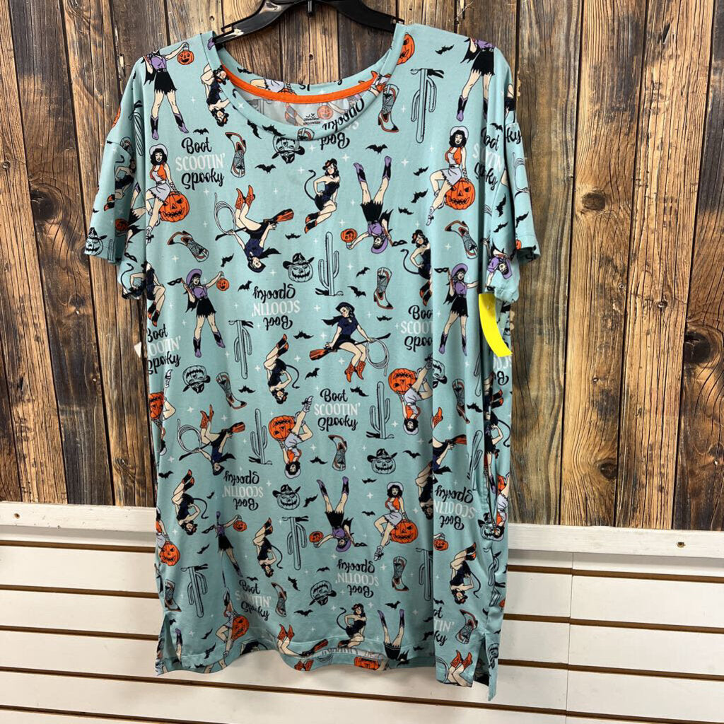 Boot Scootin' Spooky Nightgown, Women's XL