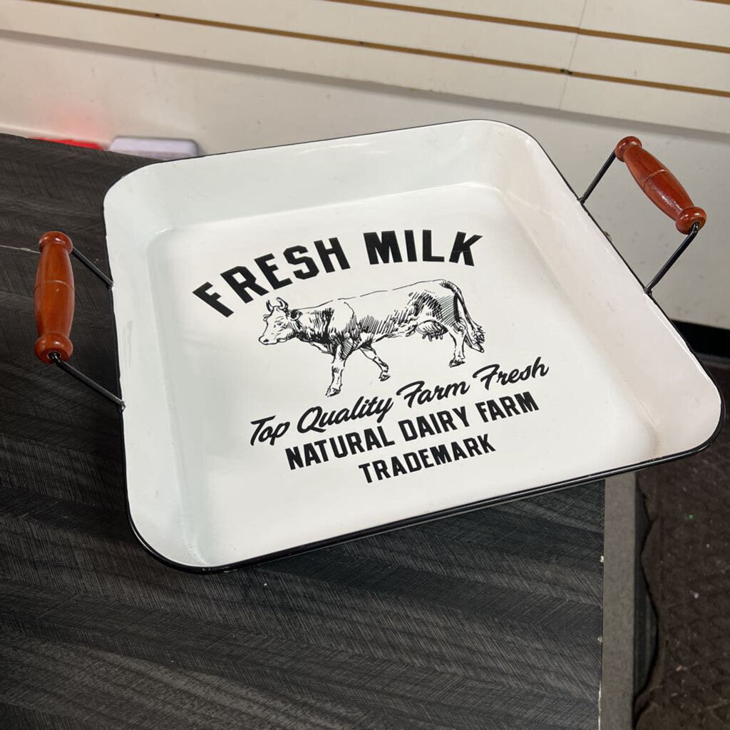 Fresh Milk Tray, No Shipping 14x14in