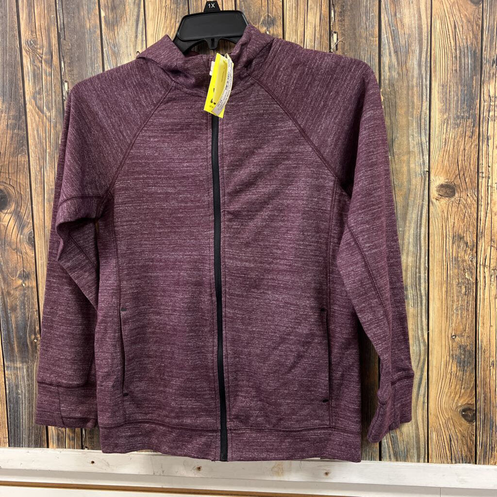 NWT All in Motion Burgundy Jacket, Girls 14
