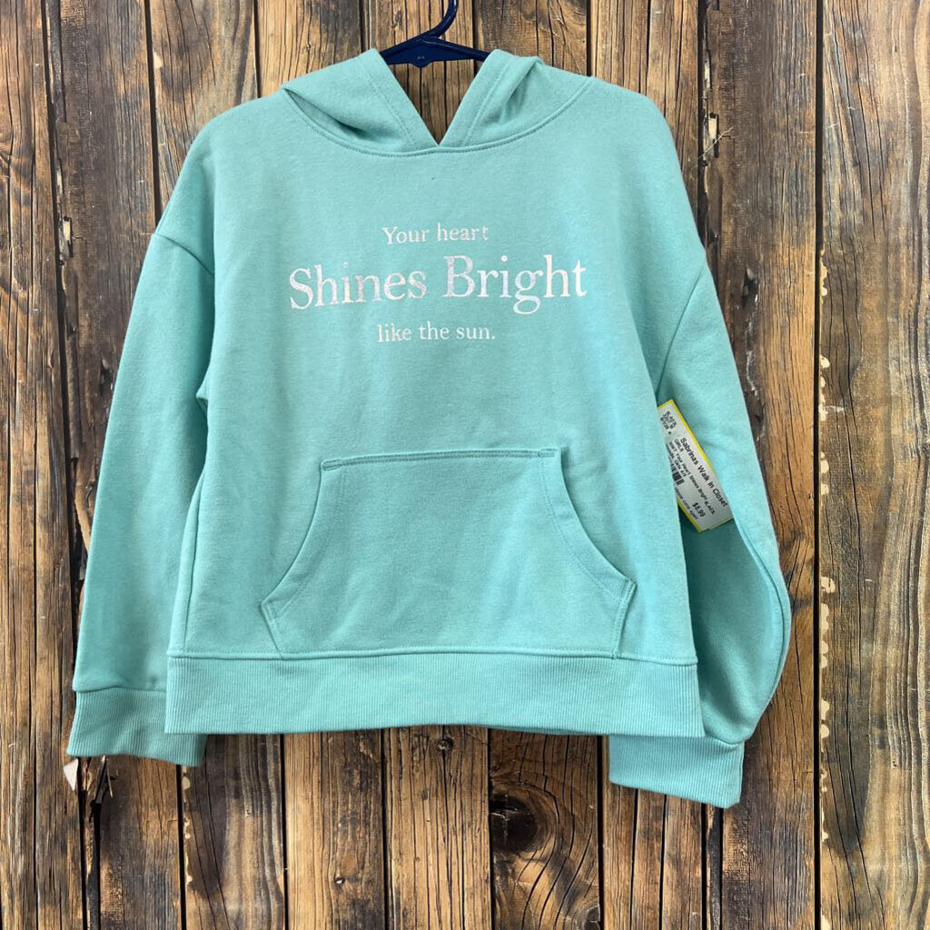 NWT Your Heart Shines Bright Hoodie, Girls 4/5