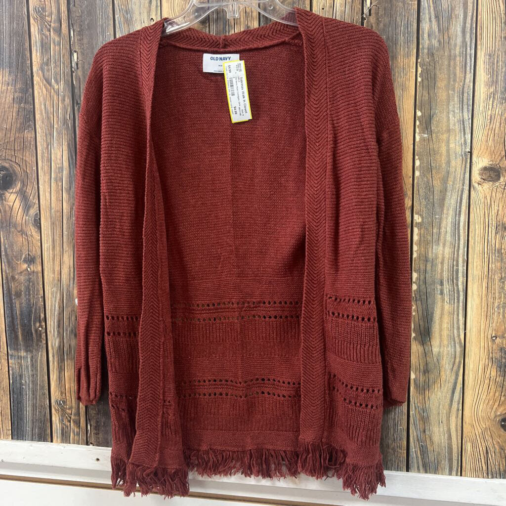 Old Navy Rust Cardigan, Girls 8