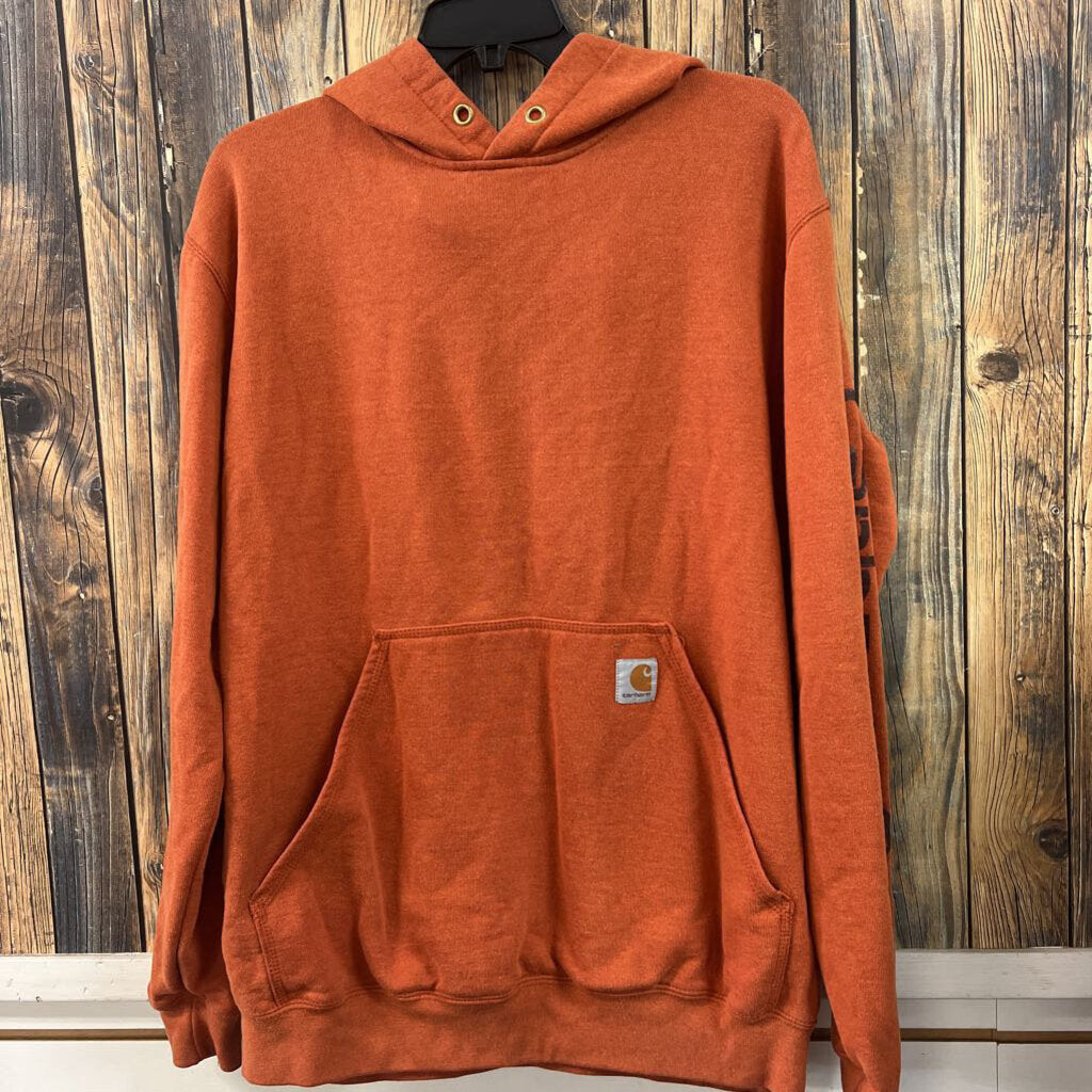 Carhartt Orange Hoodie, Men's M