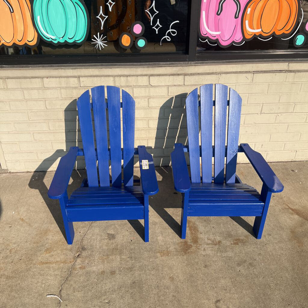 2 Wooden Childrens Chairs - NO SHIP - 34x21x20