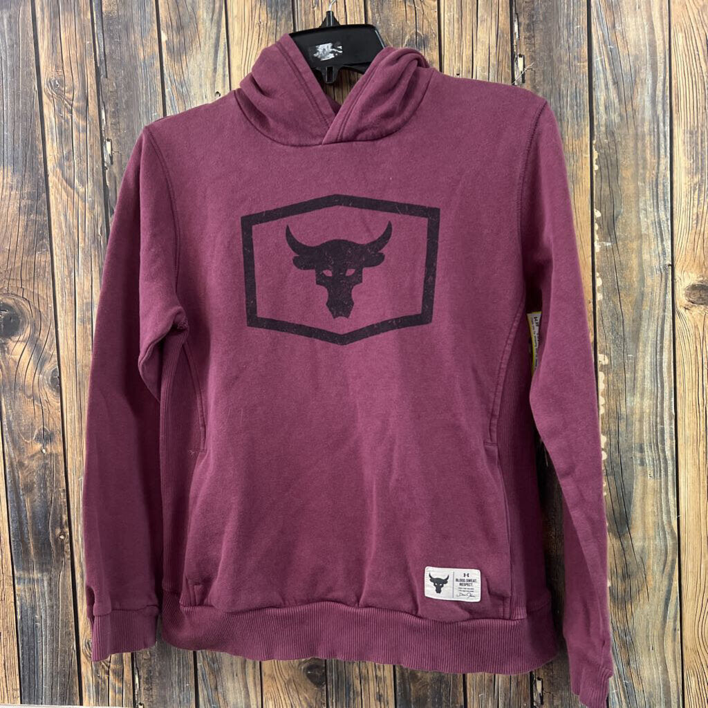 Under Armour Maroon Hoodie, Girls L