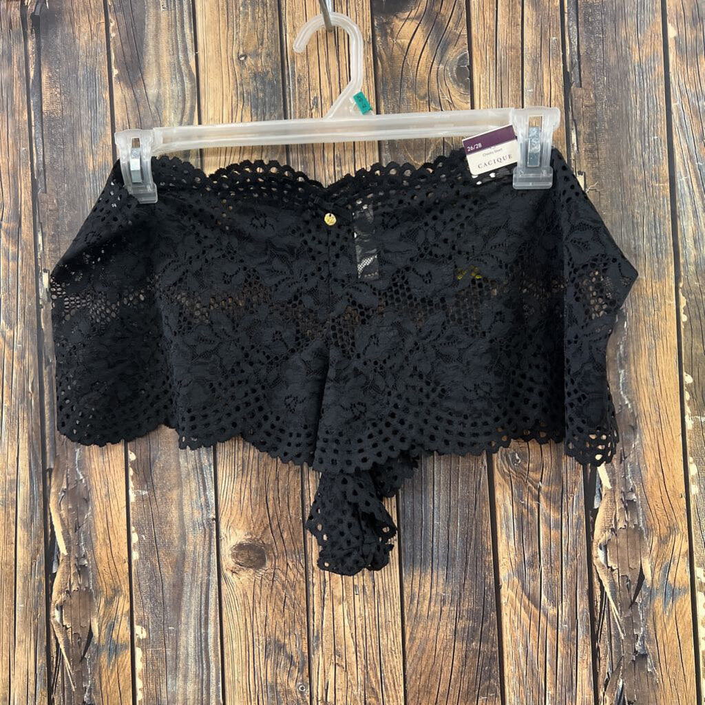 Cacique Black Lace Underwear, Womens 26/28