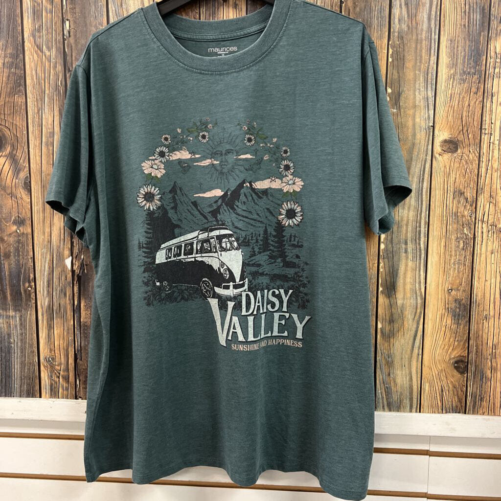 NWT Maurices Daisy Valley Tee, Womens 1X