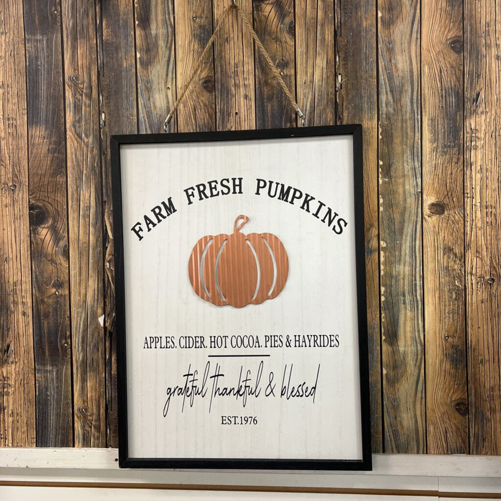 2 Sided Fall/Home Decor Sign - NO SHIP - 18x24