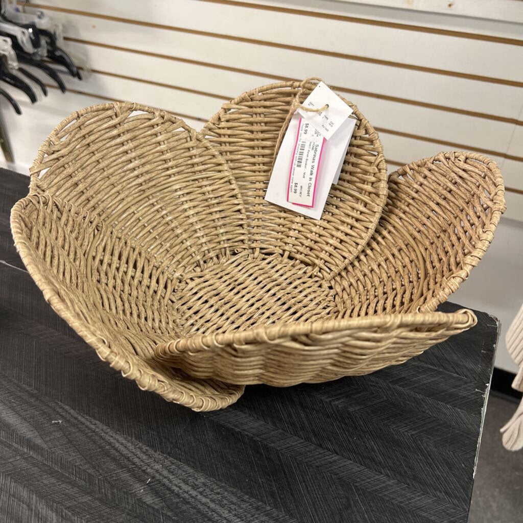 NWT Resin Basket - 14x6