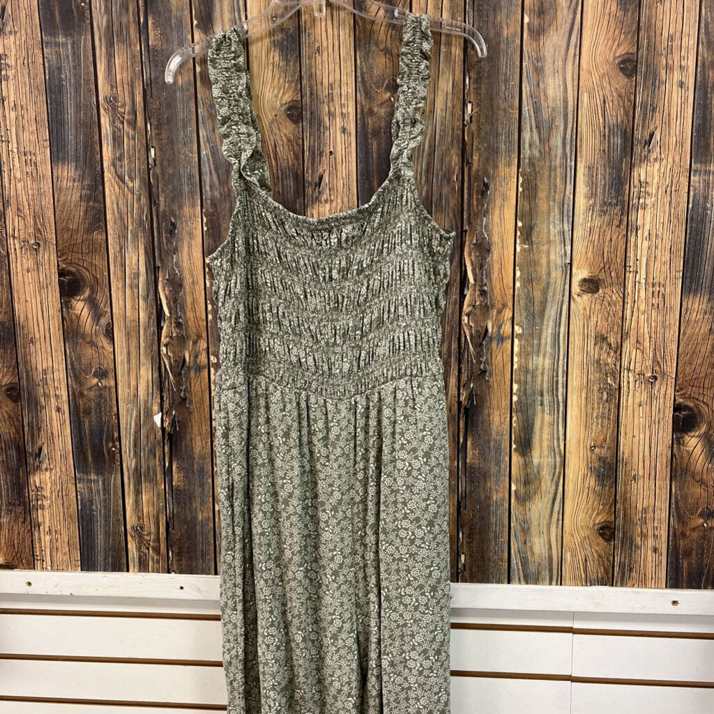 Maurices Green Floral Jumper, Womens XL