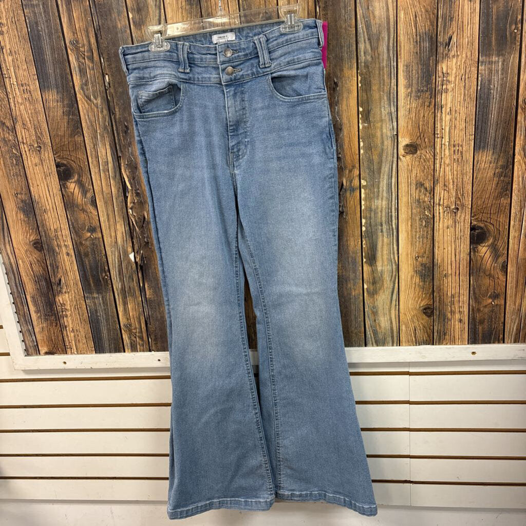 Lightwash Flared Jeans, Women's 30