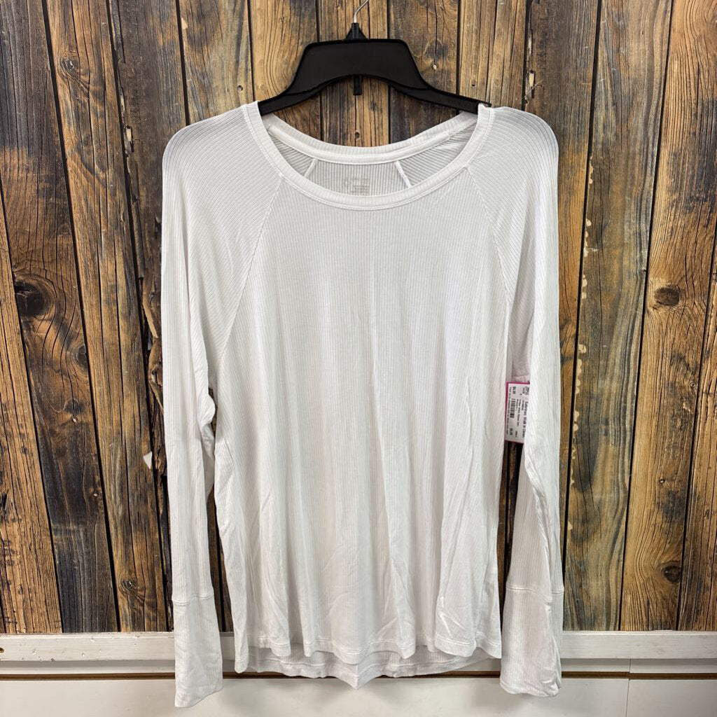 Offline White Ribbed Shirt, Women's L