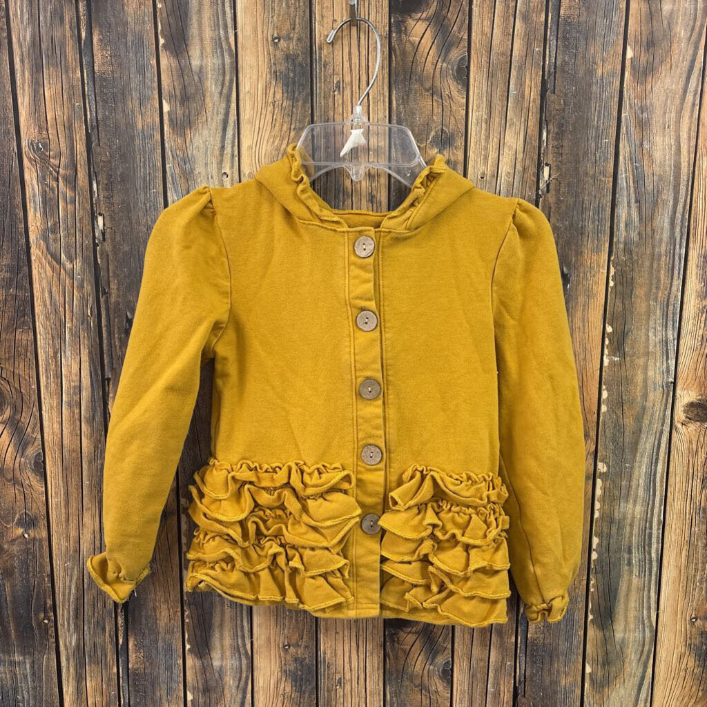 Honey Bean Fall Gold Button Jacket, Girls 7