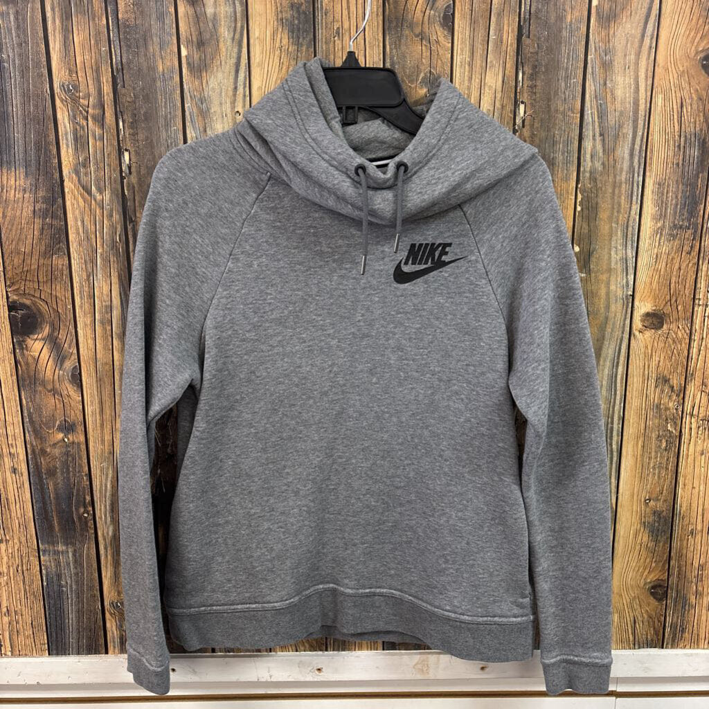 Nike Cowl Neck Grey Top, Womens S