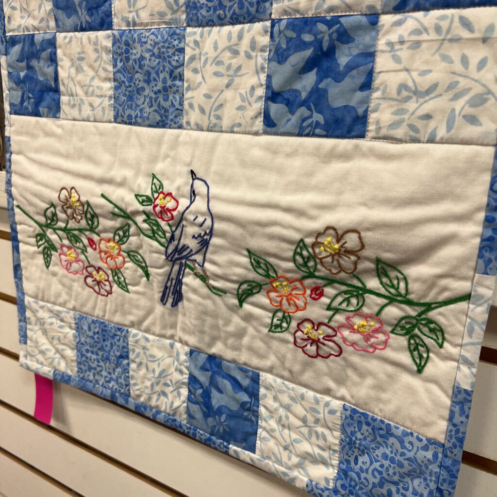 Bird Patchwork Table Runner - 34x18
