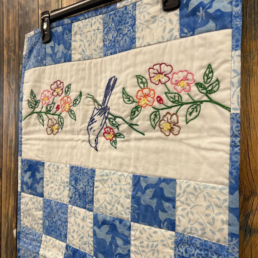 Bird Patchwork Table Runner - 34x18