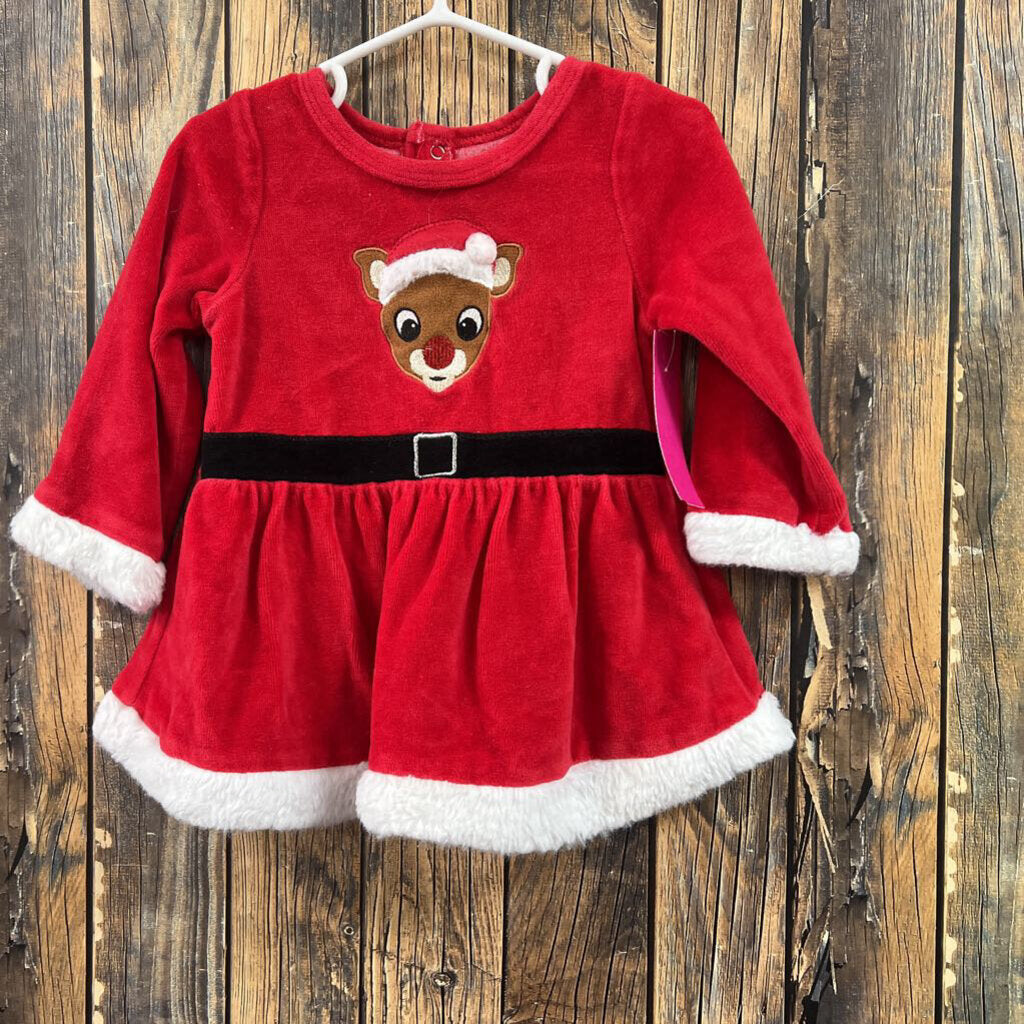 Rudolph Dress, Girls 18M