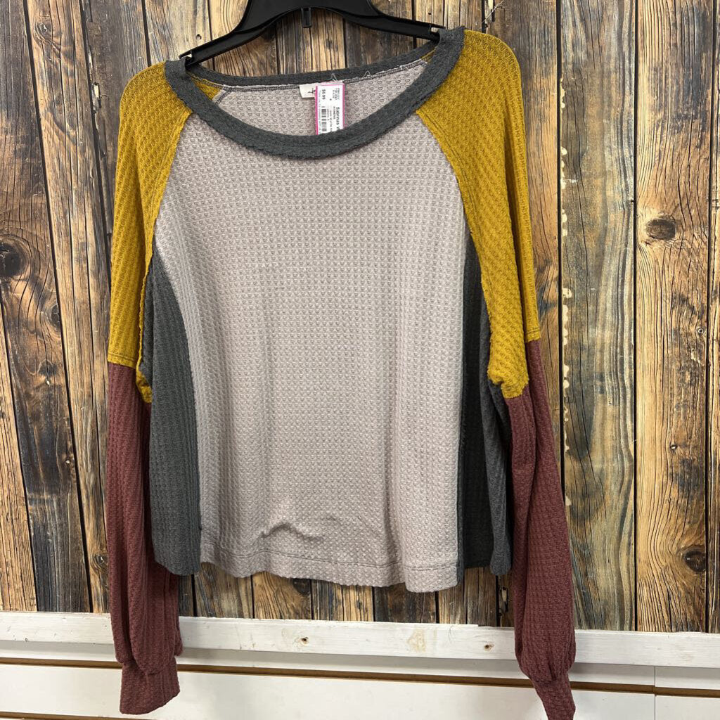 In Loom Waffle Knit Top, Womens S