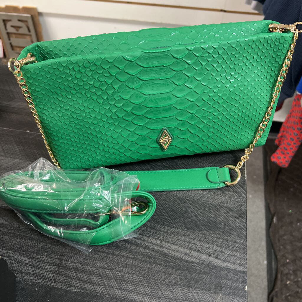Green Chain Strap Purse