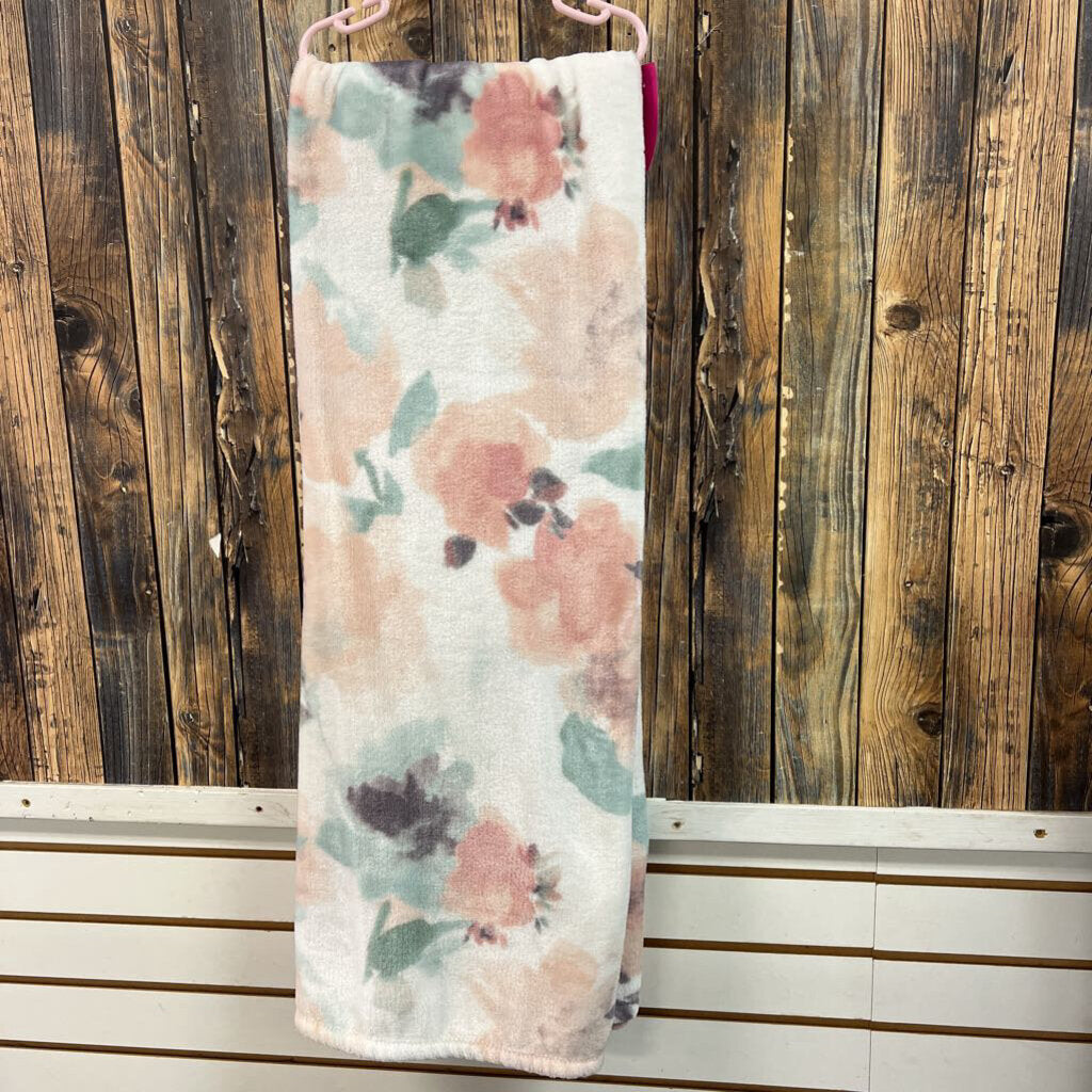 Teal/Blush Throw