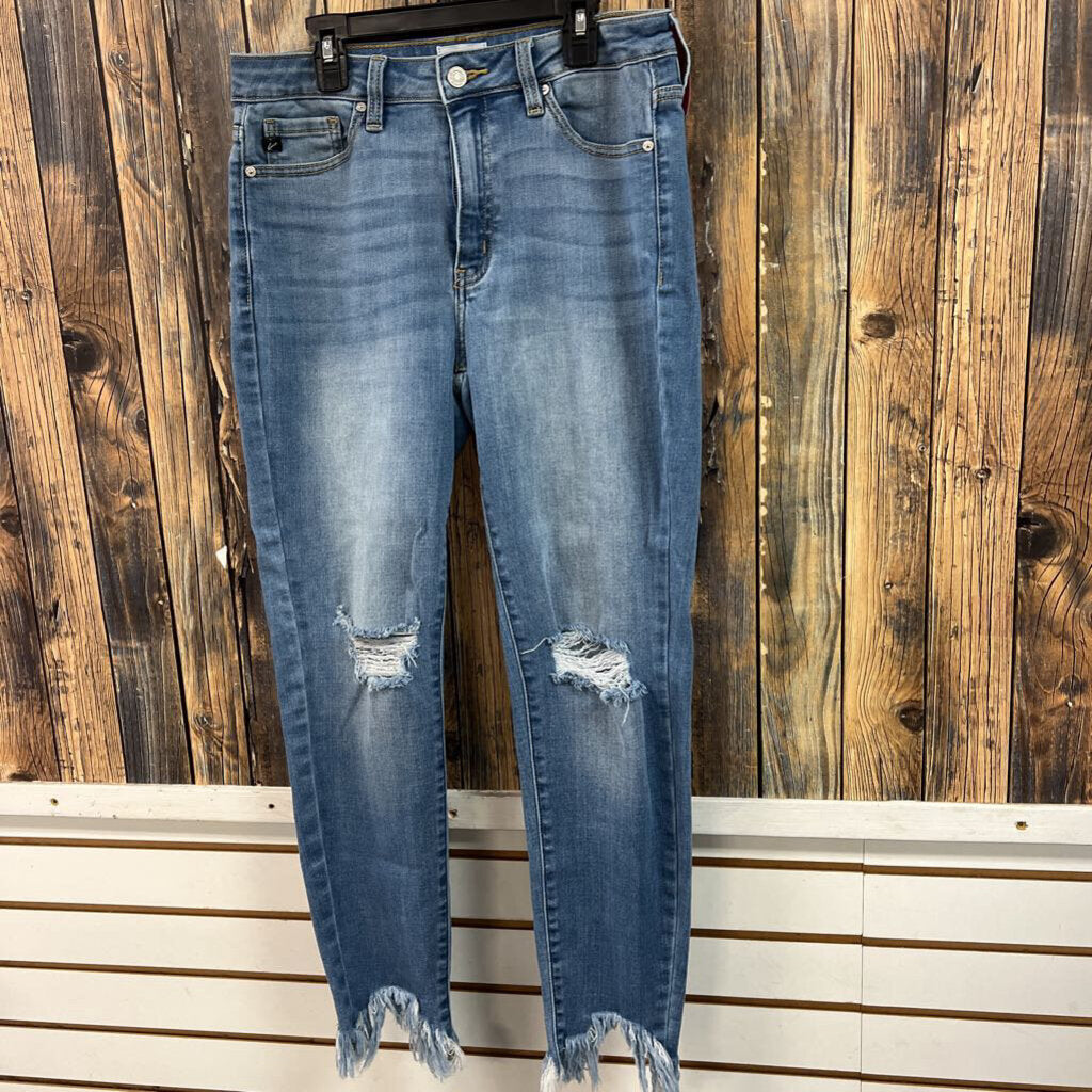 KanCan Light Wash Distressed Jeans, Womens 11