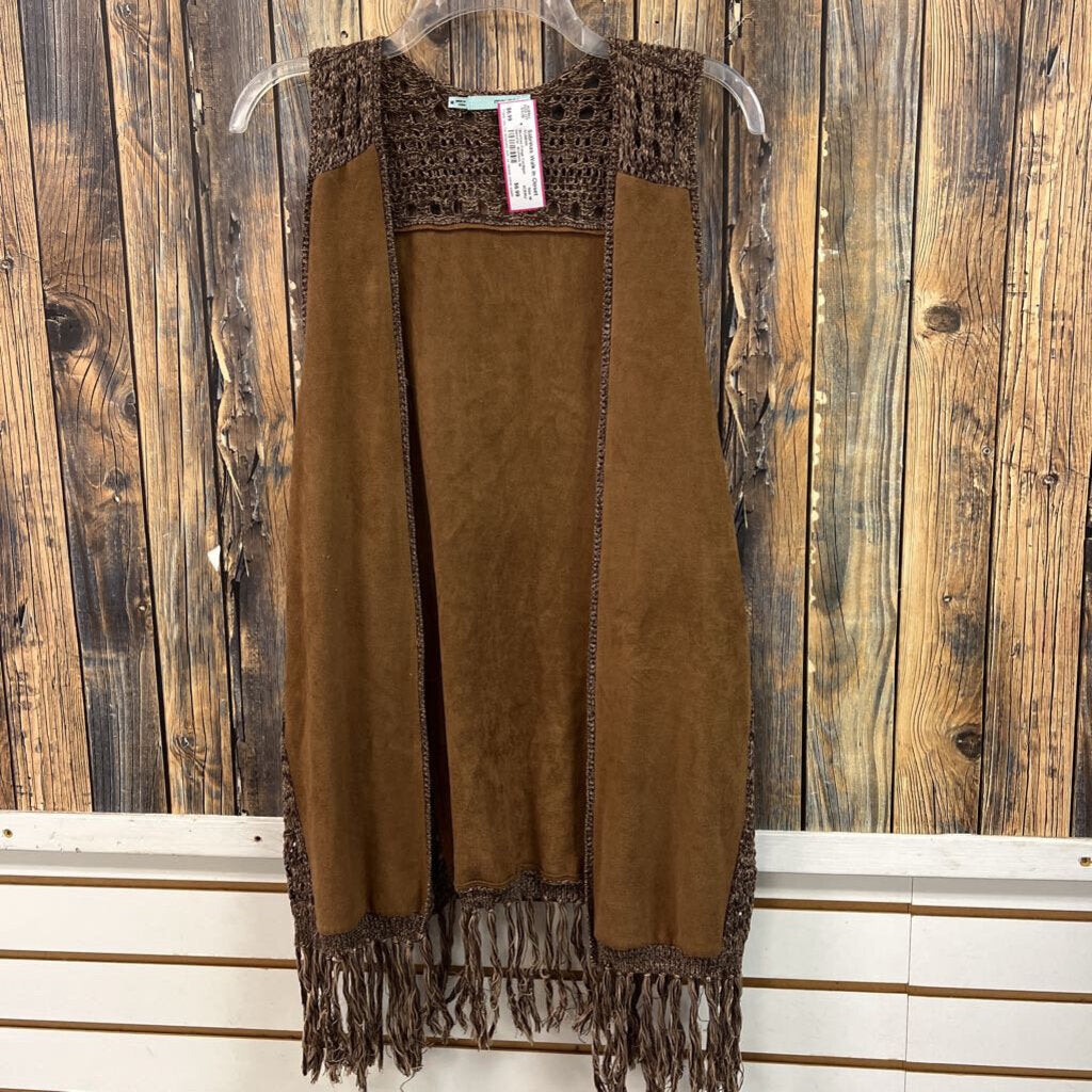 Maurices Fringe Cardigan Sweater, Womens M
