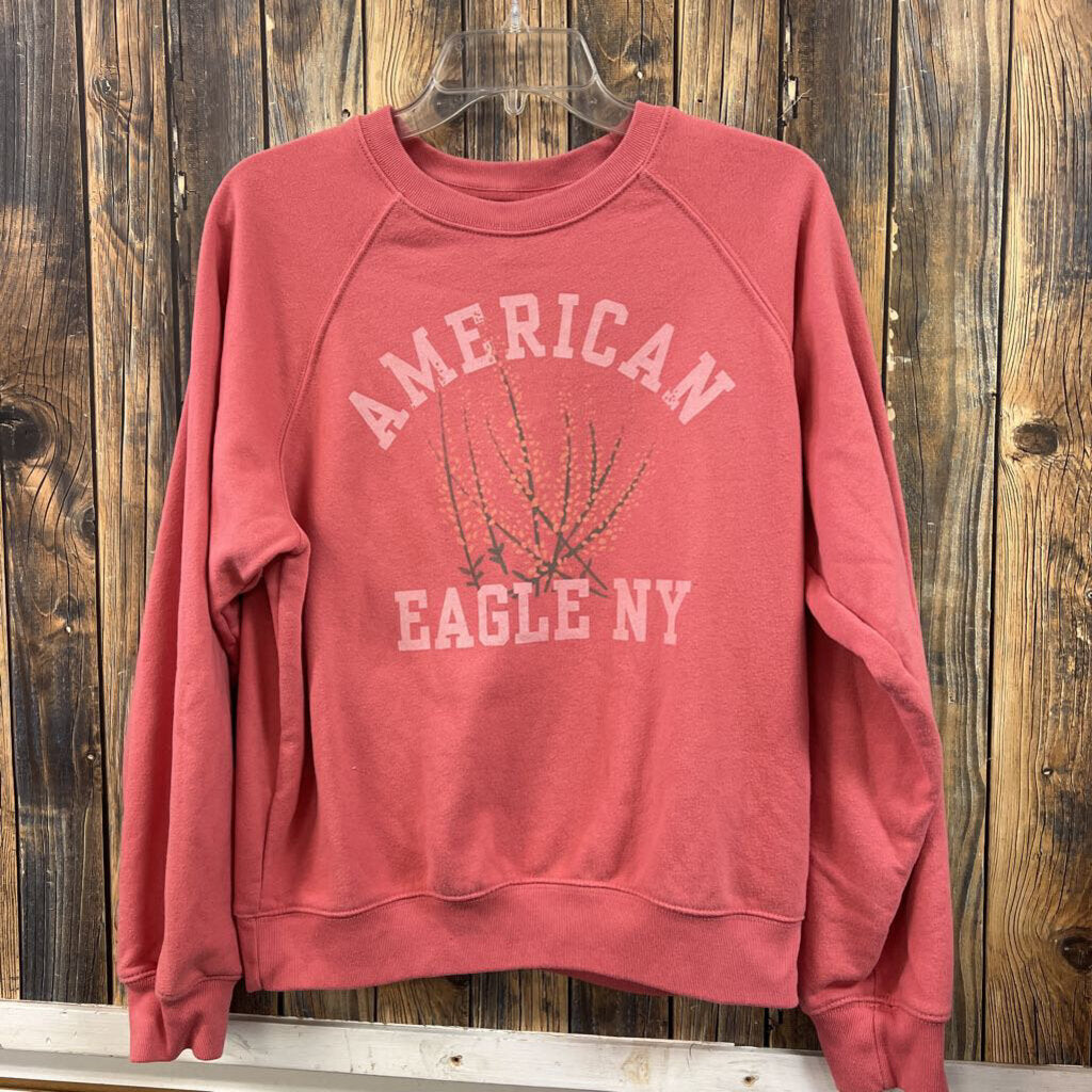 American Eagle Pink Sweatshirt, Womens S