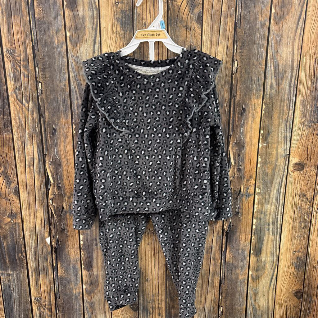 Animal Print Buttery Soft 2PC Set, Girls 4T