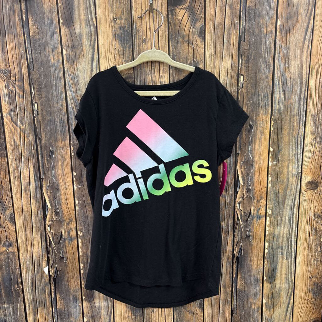 Adidas Black Tee, Girl's 10/12
