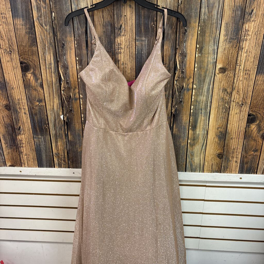 Speechless Gold Formal Gown, Womens 17