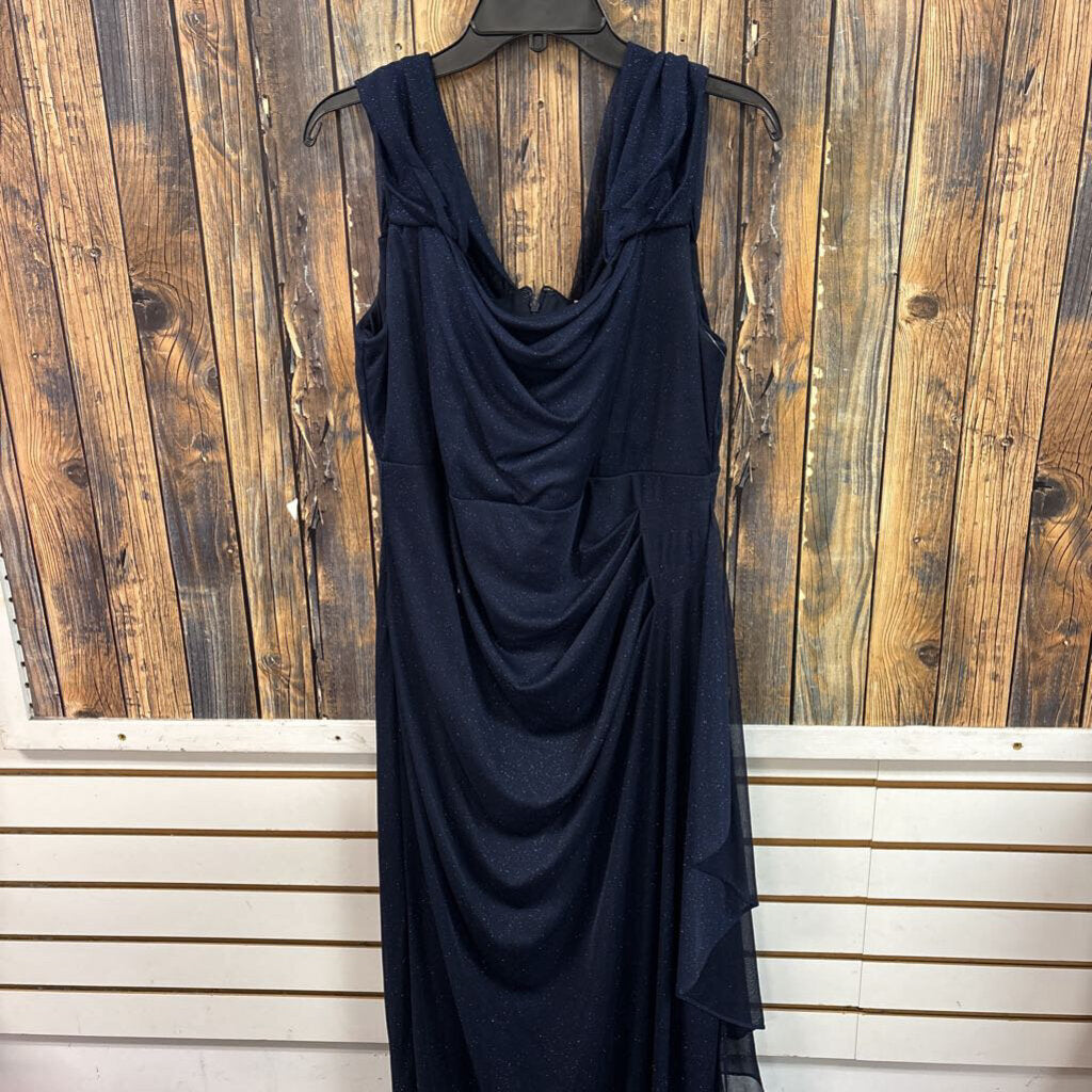 NWT Blue Sparkly Formal Gown, Womens 14