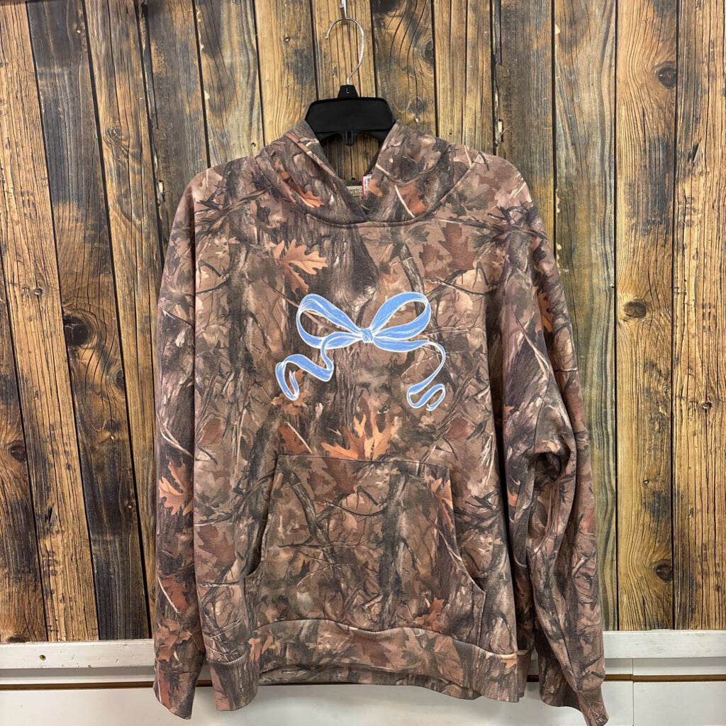 Simply Southern Blue Collar Dollar Hoodie, Womens XL