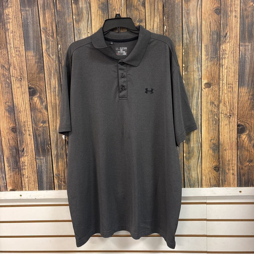 Under Armour Grey Polo, Mens 3X