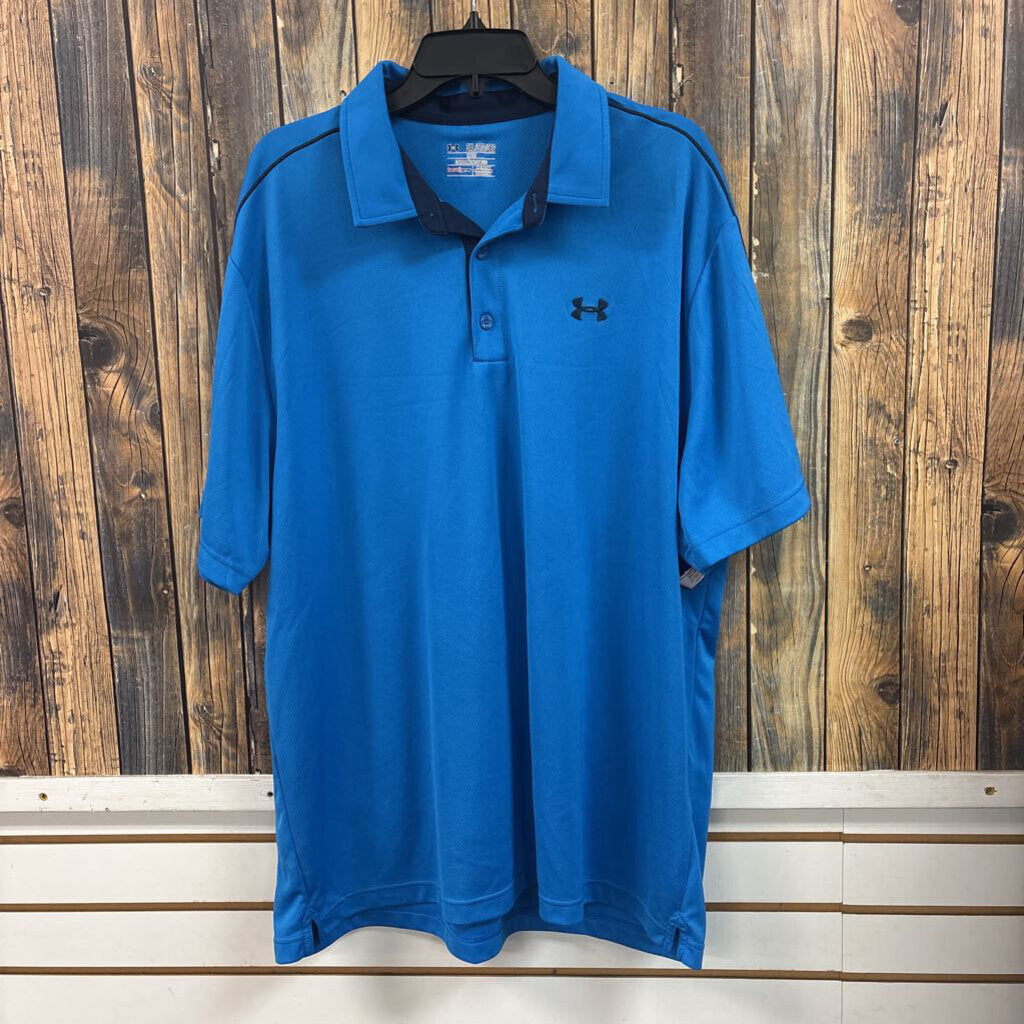 Under Armour Blue Polo, Mens 3X