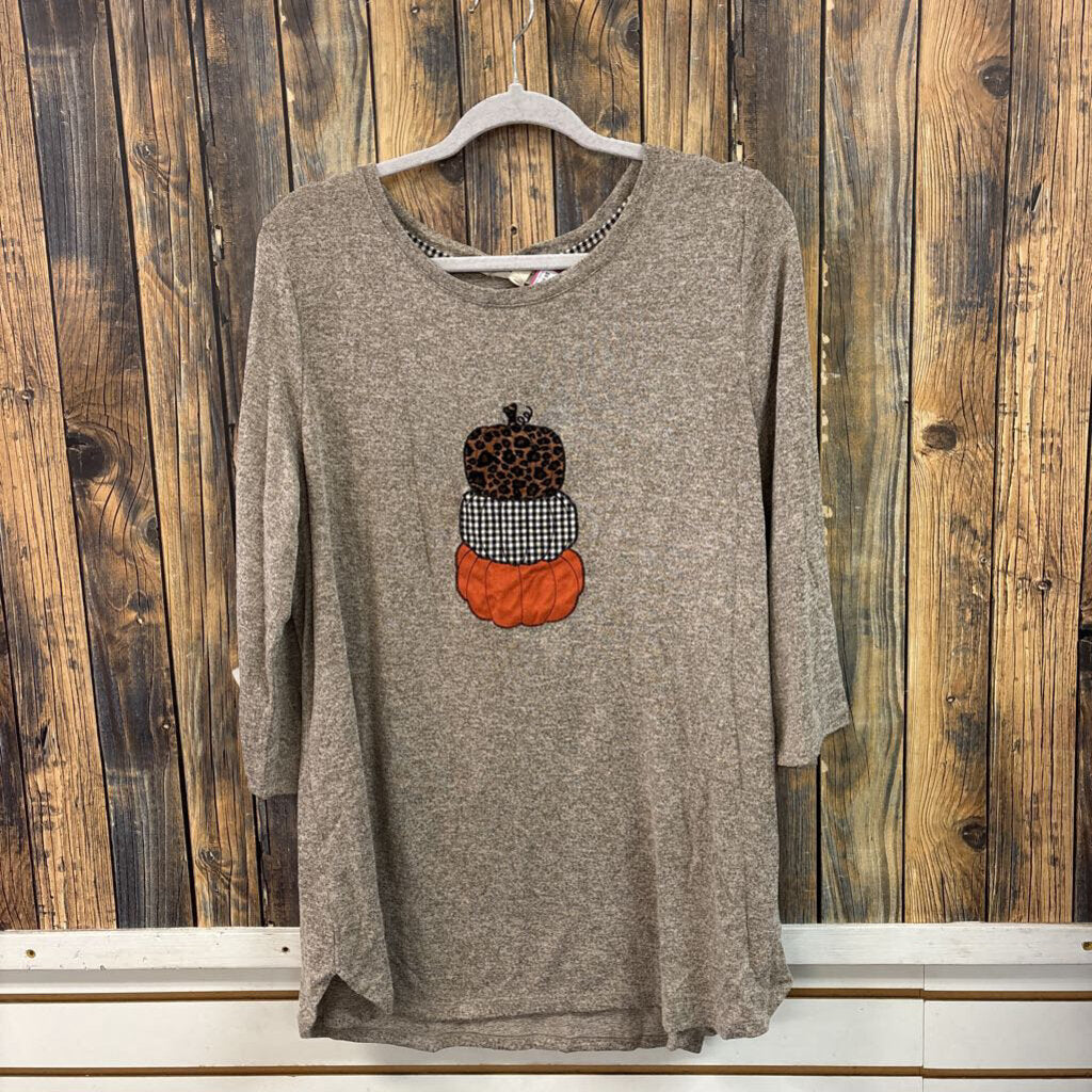 Pumpkin Stack Shirt, Women's L