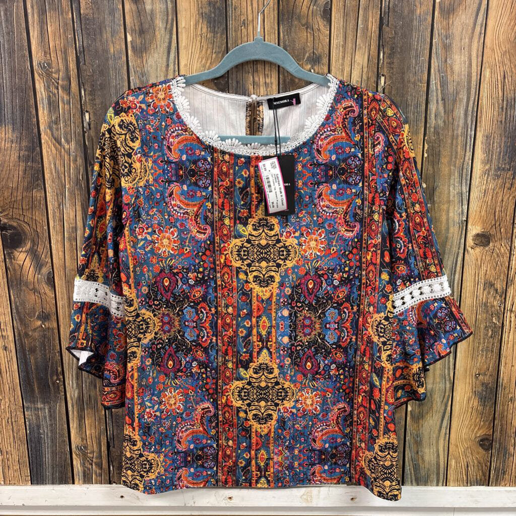 NWT Paisley Top, Women's M