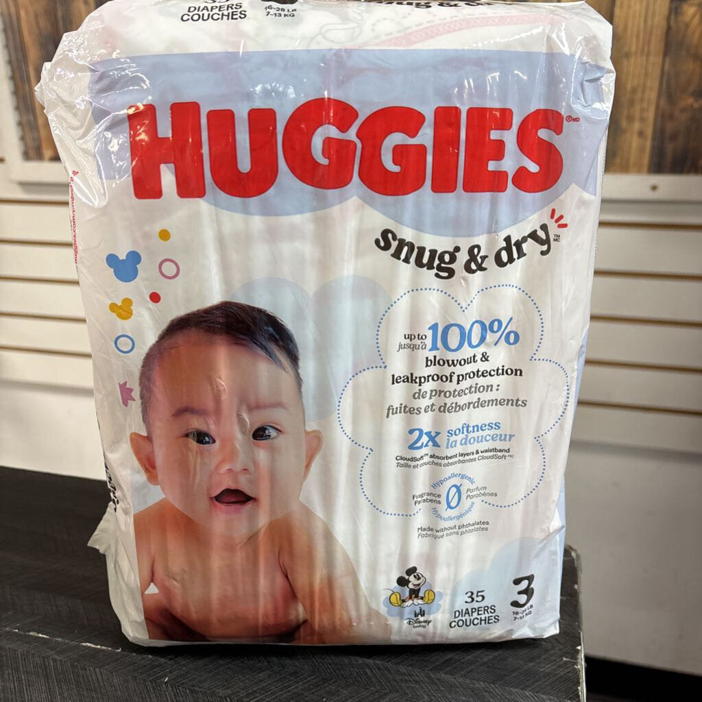 Huggies Diapers, Size 3
