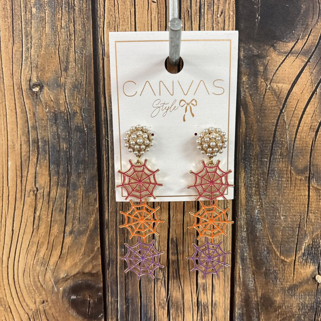 Spider Web Earrings