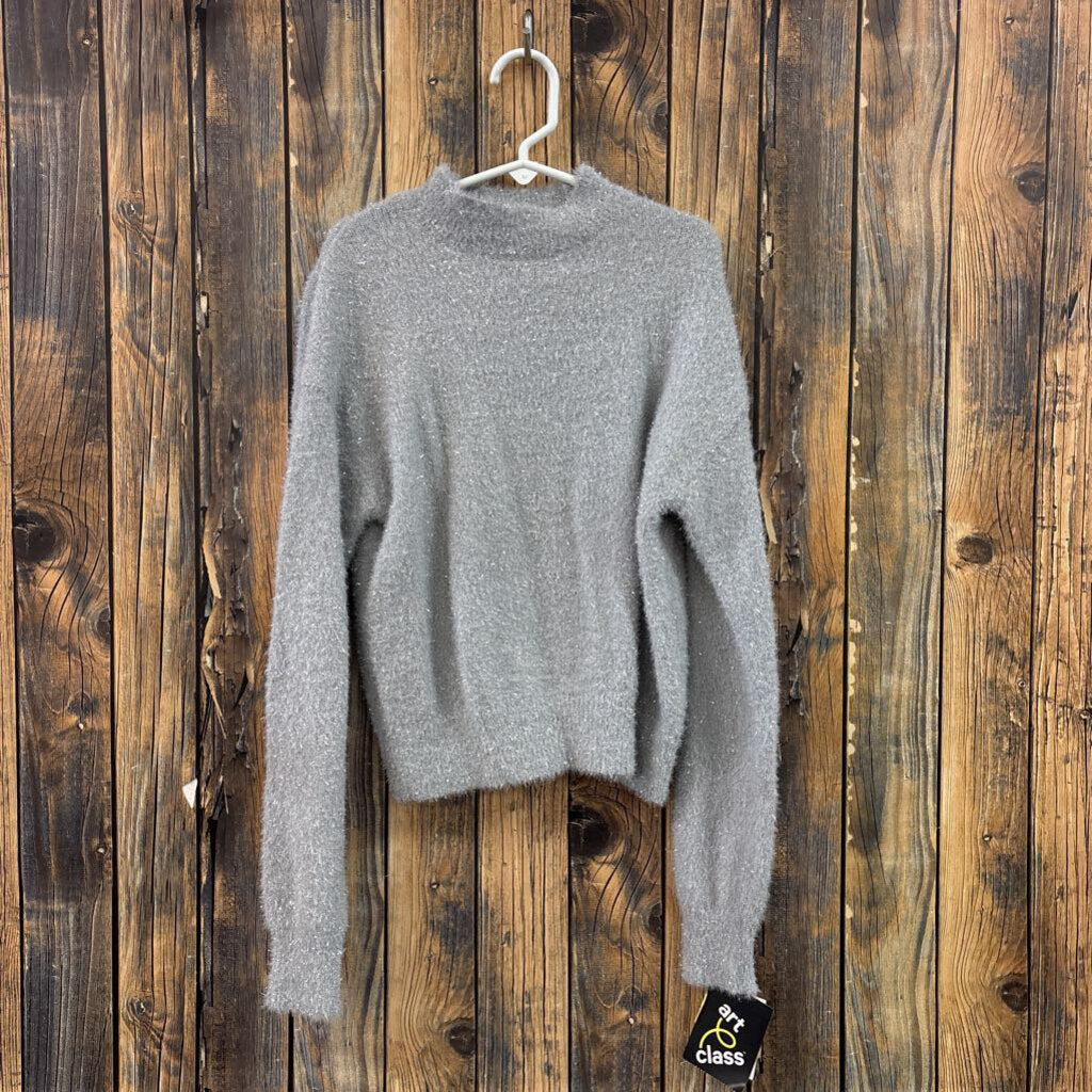 NWT Shimmery Grey Sweater, Girls 6X