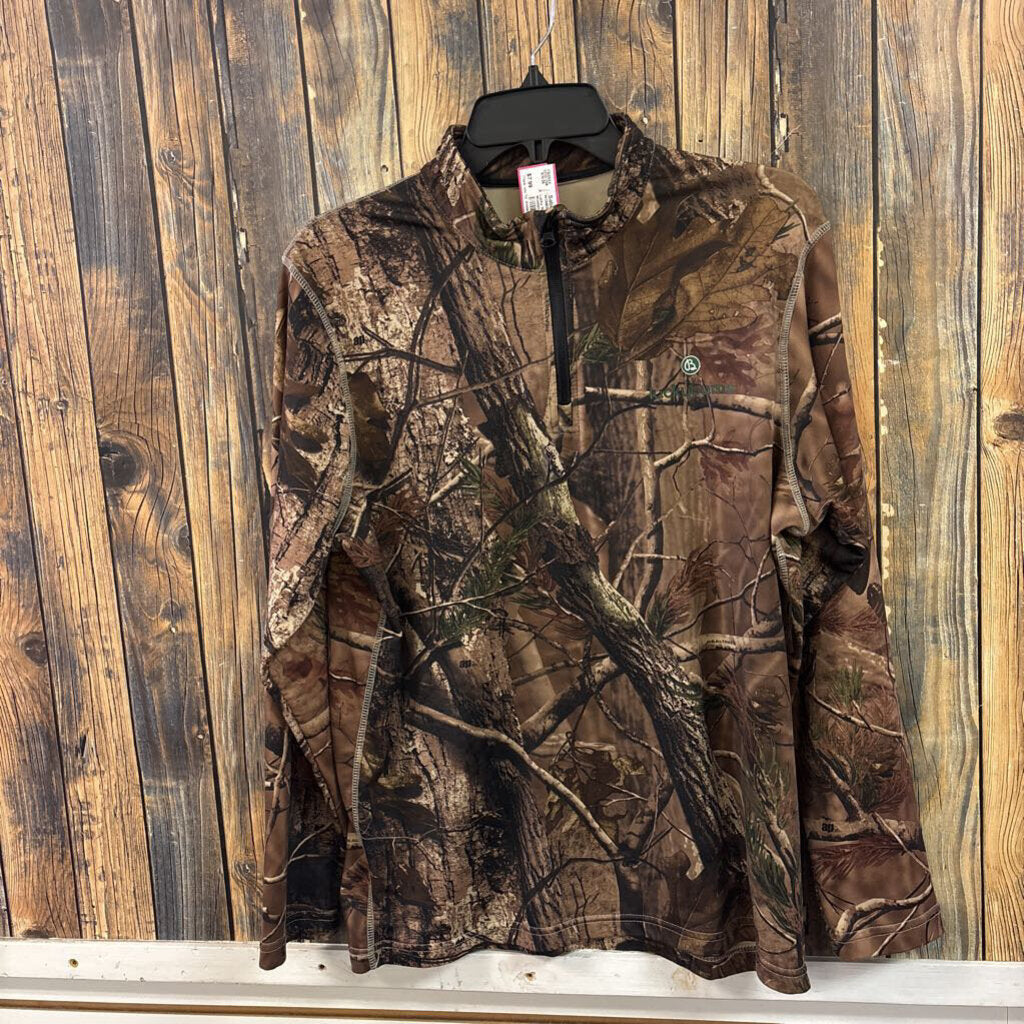 Lucky Bums Camo Pullover, Womens XL