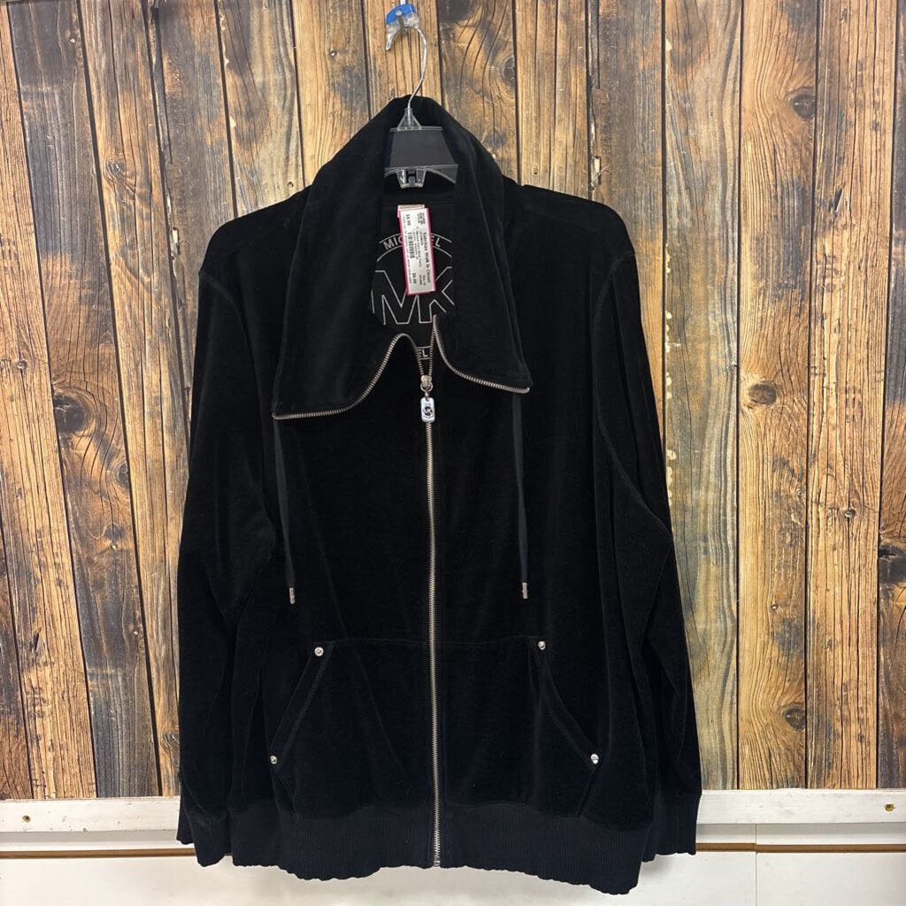 Michael Kors Black Fuzzy Jacket, Womens 3X