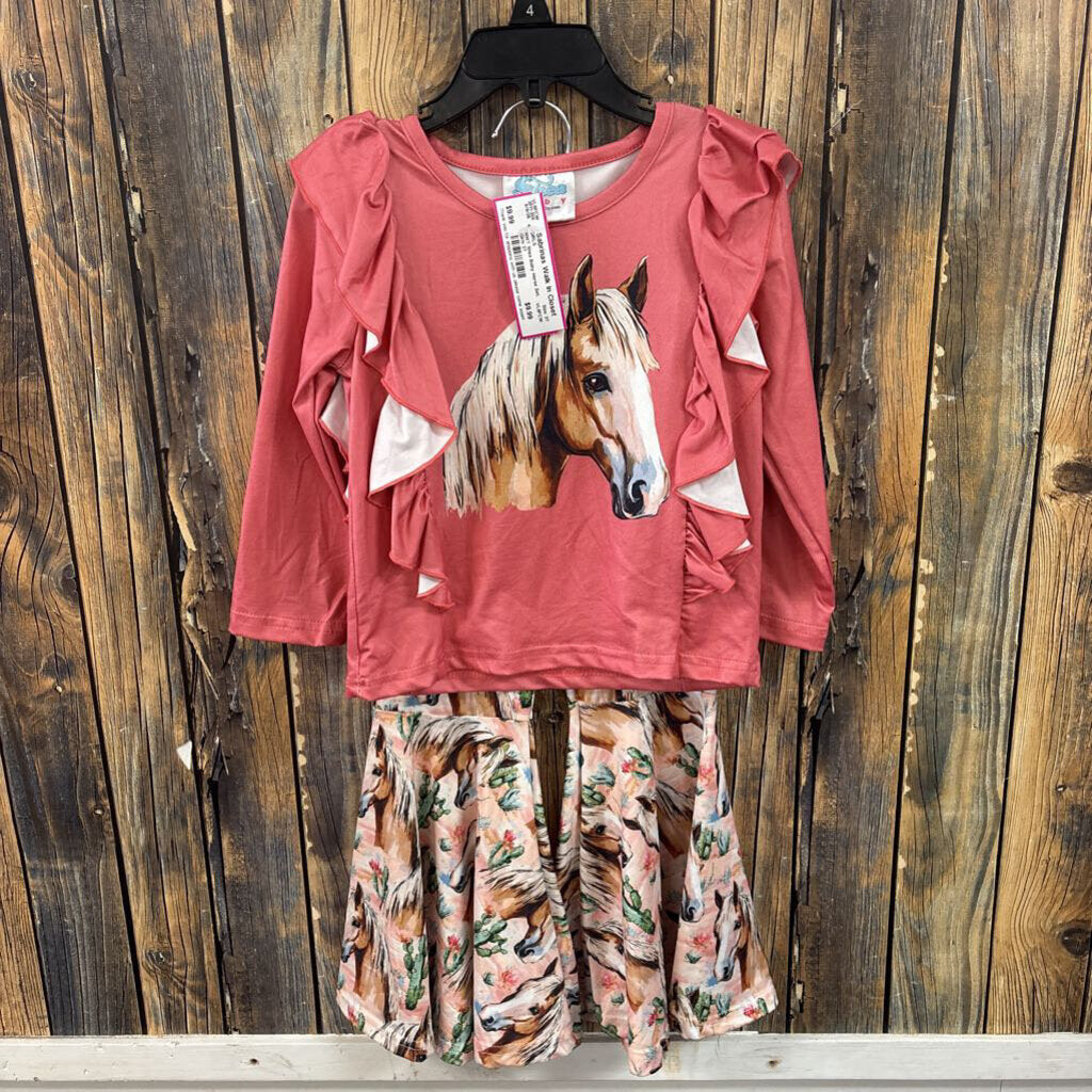 NWT Shea Baby Horse Set, Girls 3T