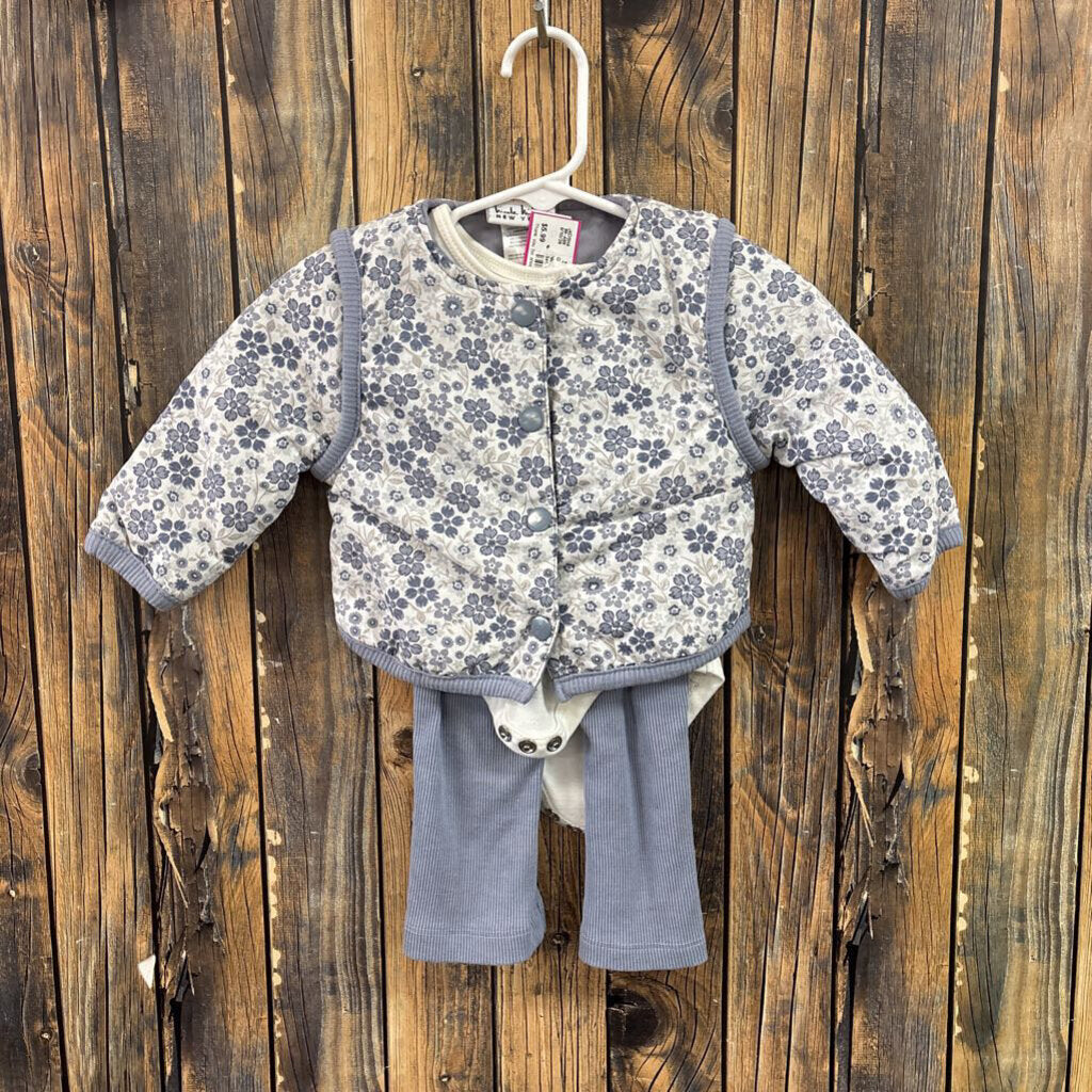 Nicole Miller New York 3 PC Set, Girls 3-6M