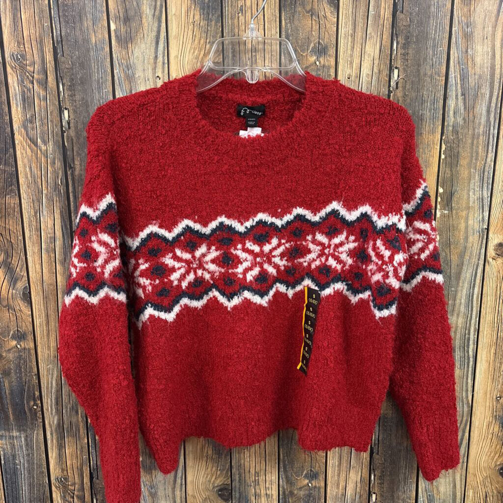 NWT Soft Red Sweater, Girls 6/6X