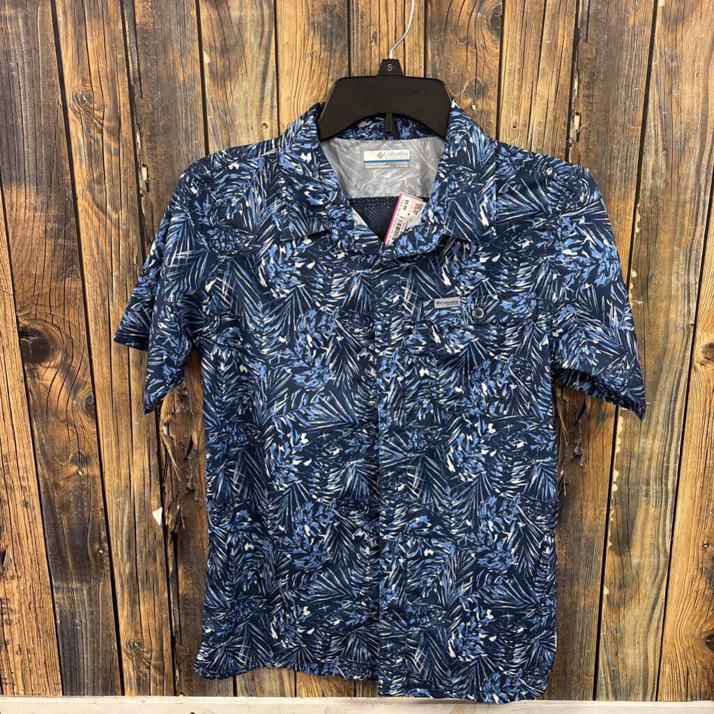 Columbia PFG Floral Button Up, Boys 14/16