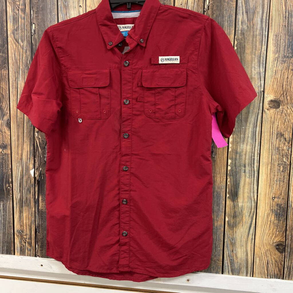 Magellan Red Fishing Shirt, Boys 14/16